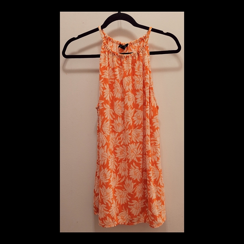 Light, Flowy, Orange Summer Blouse by Alfani Size L - Never Worn